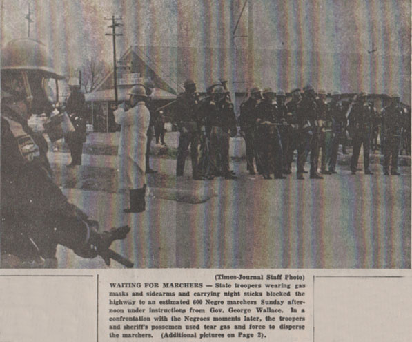 Selma Times, March 8, 1965 Photo 1, Front Pg copy