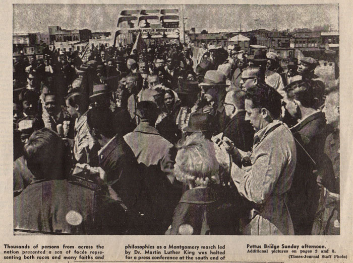 Selma Times, March 22, 1965, Photo, Cover Page copy